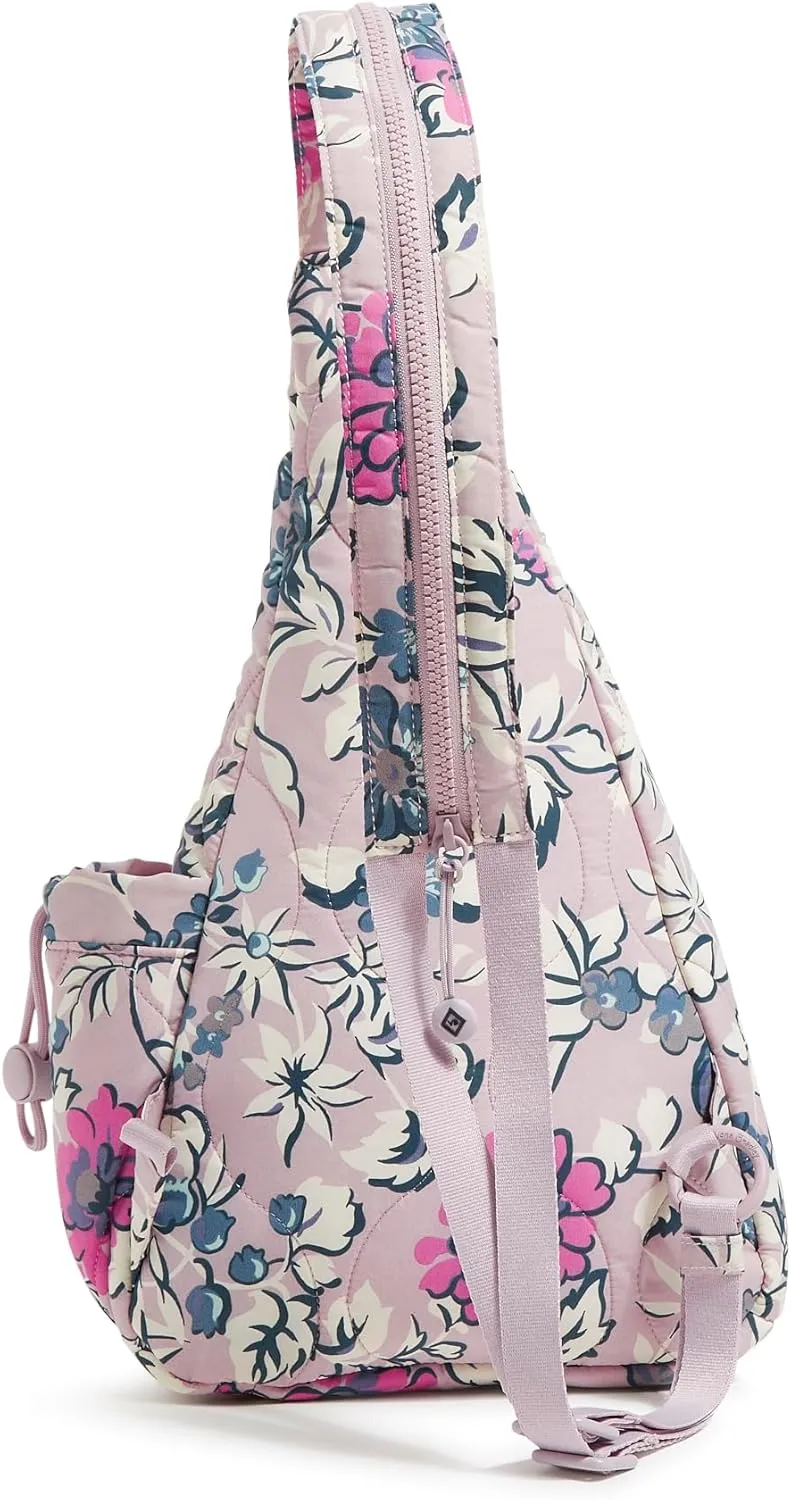 Vera Bradley Featherweight Sling Backpack, Fresh-Cut Floral Lavender