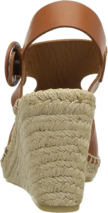 Via Spiga Women's Nolan Espadrille Wedge, Saddle Leather, 10 M US
