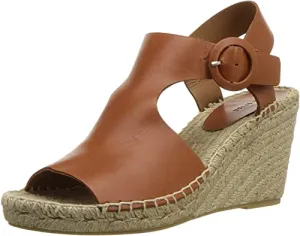 Via Spiga Women's Nolan Espadrille Wedge, Saddle Leather, 10 M US