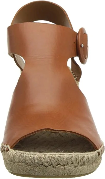 Via Spiga Women's Nolan Espadrille Wedge, Saddle Leather, 10 M US