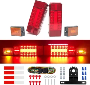 VINAUO Trailer Lights,Boat Trailer Lights,Trailer Lights Kit,Led Trailer Lights Kit,IP68 Waterproof Submersible,DOT Approval