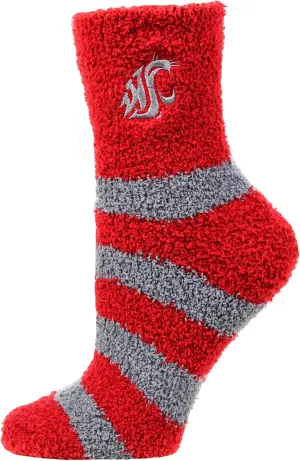 Washington State Cougars Officially Licensed NCAA Fuzzy Slipper Socks