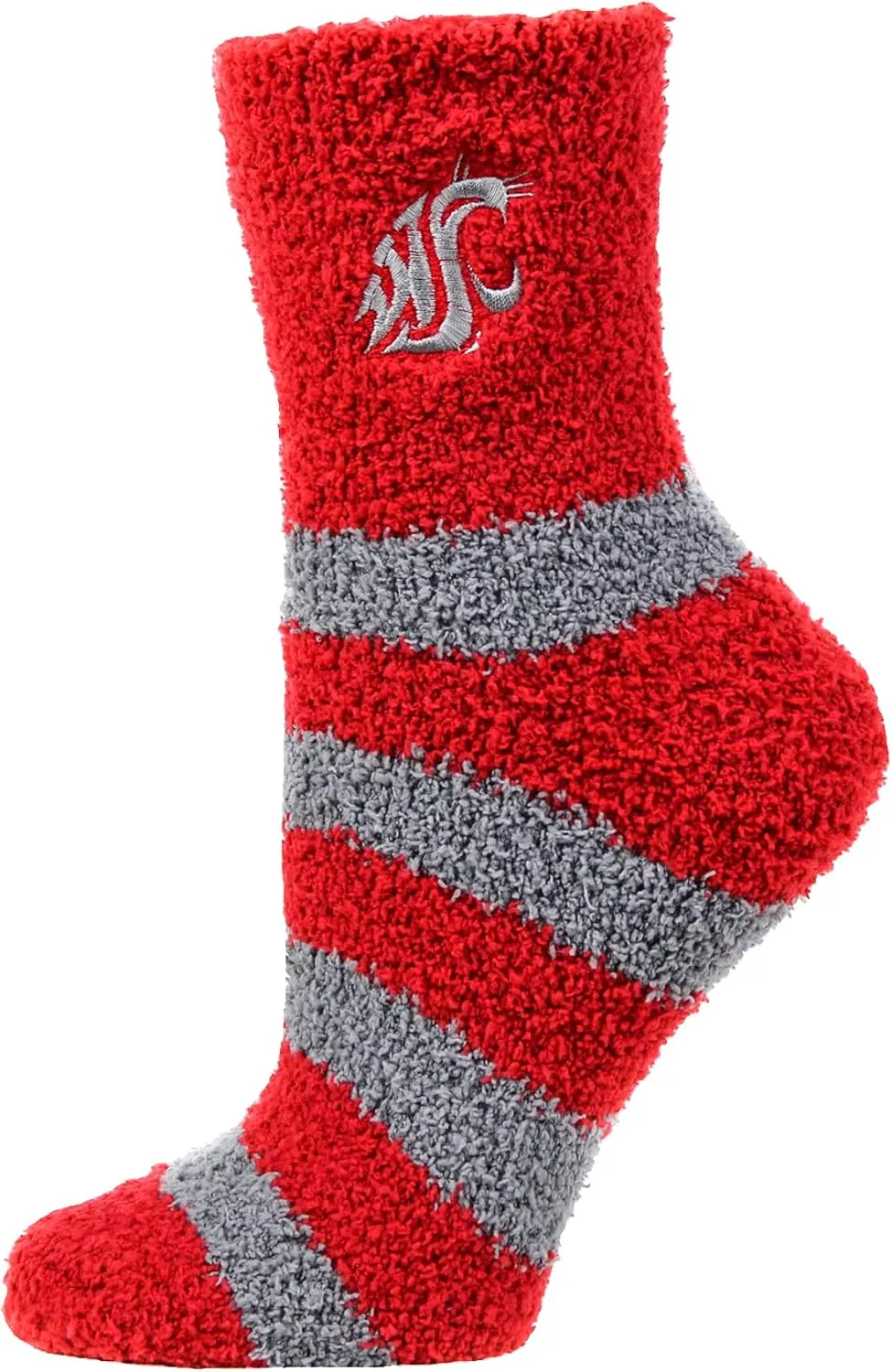 Washington State Cougars Officially Licensed NCAA Fuzzy Slipper Socks