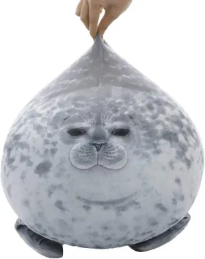 Willcome Cuddly Blob Seal Plush Pillow Stuffed Animal Soft Hugging Pillow Toys for Kids Adults Birthday