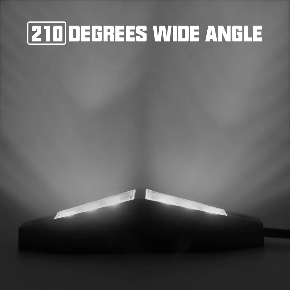 Winunite 20 Pods White Rock Lights, 24 Wide Angle SMD Chips, 5M Extension Wires Each Light, 6000K Pure White, High Adhesive Stickers, Waterproof Rock Lights for Trucks Trailer Cars SUV ATV UTV Boats