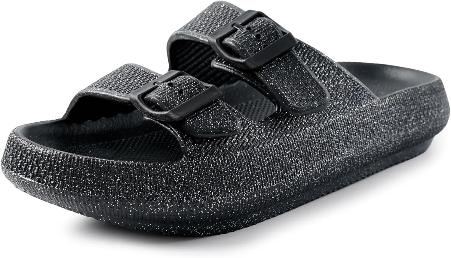 Women Cloud Slide Sandals Woman Slip on Lightweight Adjustable Buckle Slides with Non-Slip Sole for Indoor/Outdoor Use