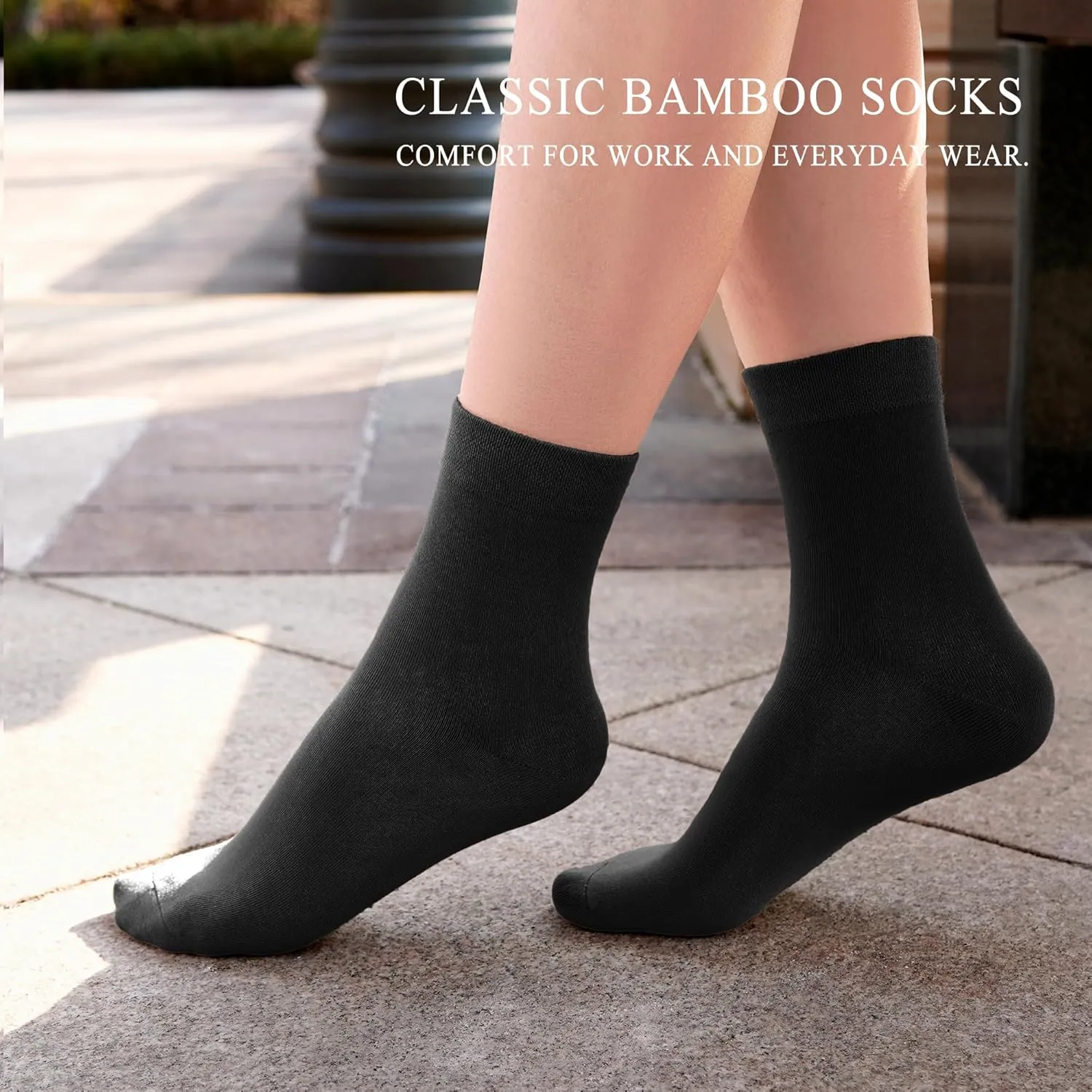 Women Thin Socks Rayon Bamboo Ankle Silky Quarter Anti Odor Casual Summer Socks 6 Pairs