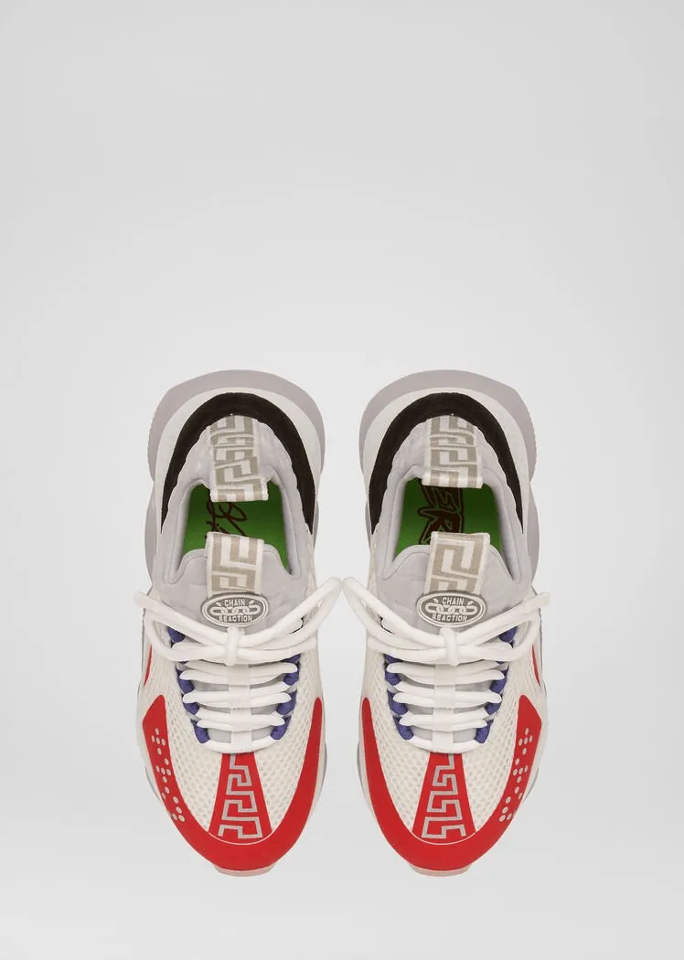WOMEN VERSACE CROSS CHAINER SNEAKERS