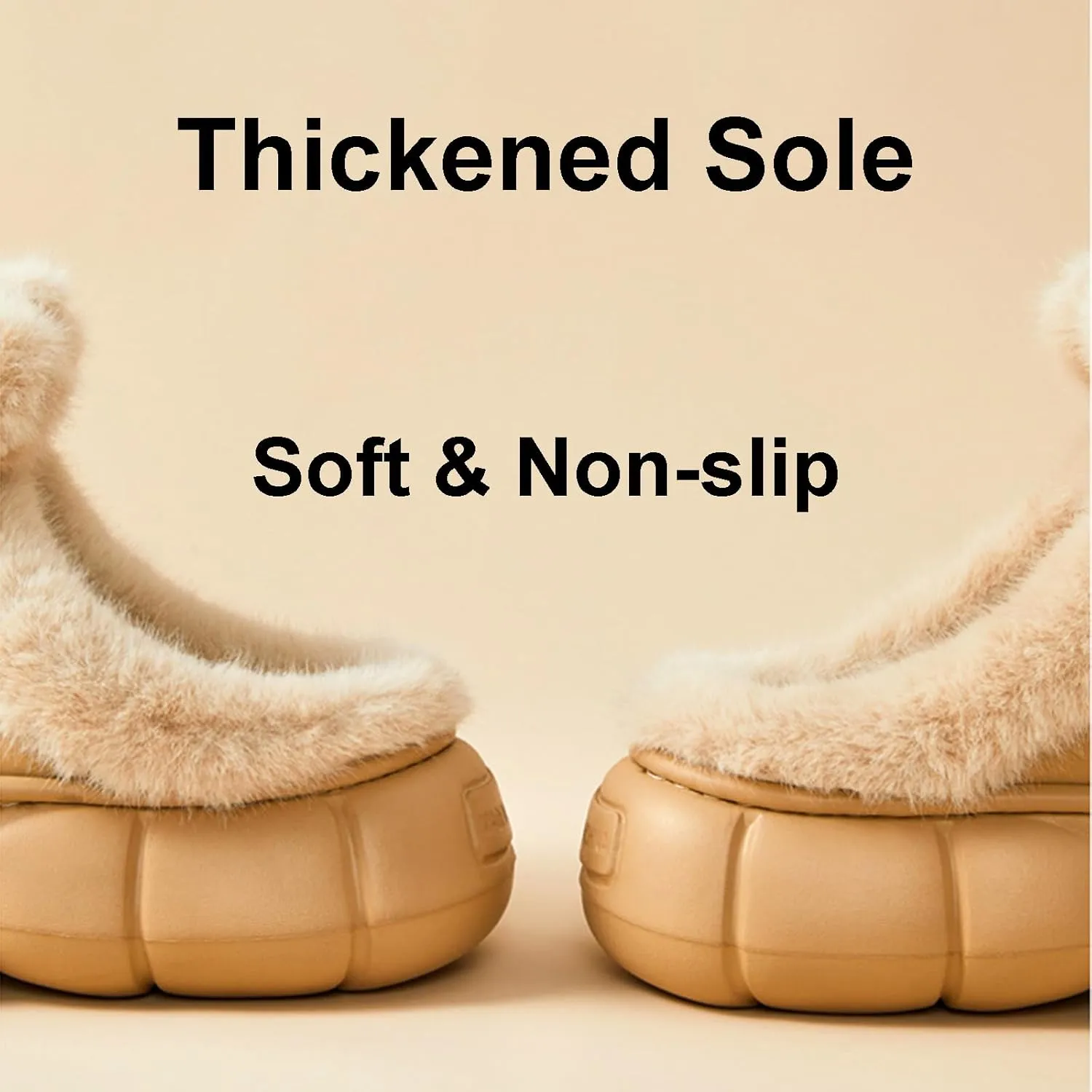 Women's Cute Bowknot Design Plush Lined Slipper Boots, Casual Thick Sole Waterproof Warm Slipperboots, Bow Slippers for Women