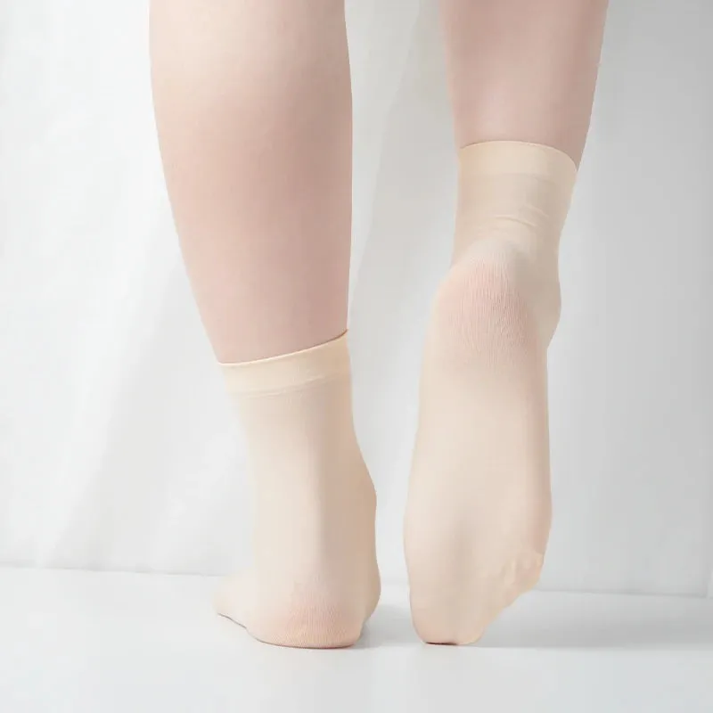 Women's Lightweight Breathable Ballet Dance Socks - Soft, Skin-Friendly, Short Sport Socks for Summer