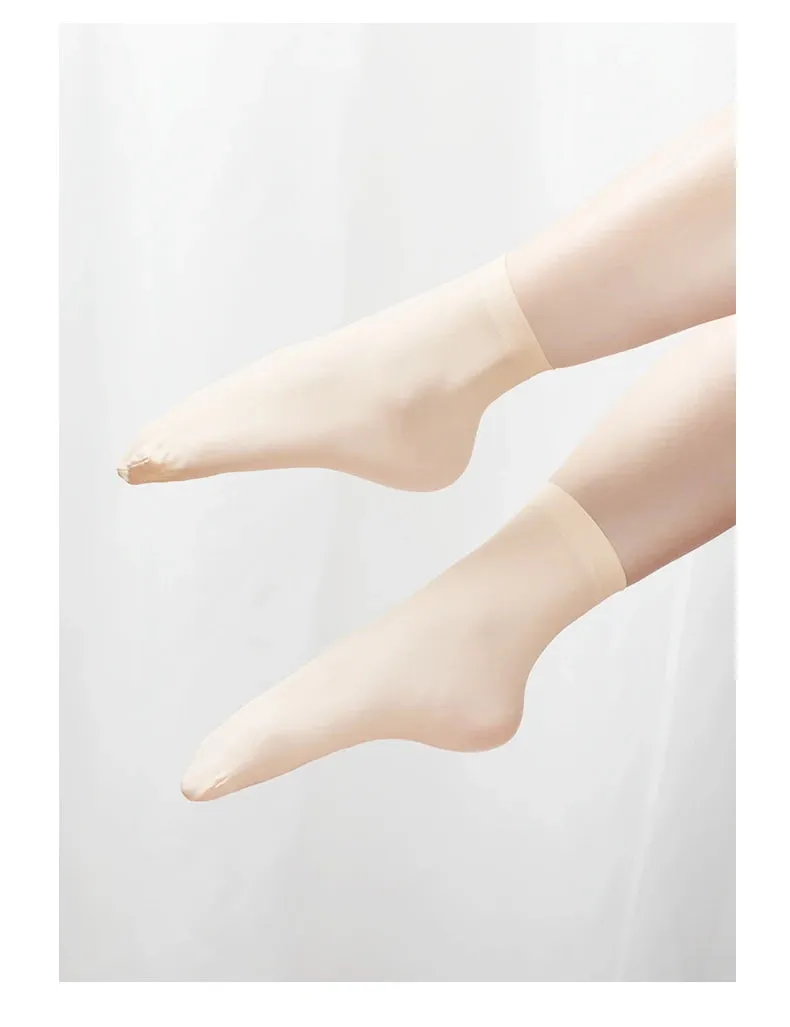 Women's Lightweight Breathable Ballet Dance Socks - Soft, Skin-Friendly, Short Sport Socks for Summer