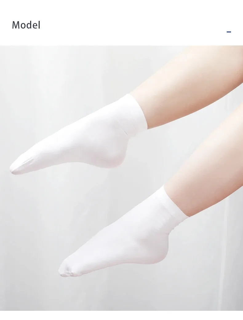Women's Lightweight Breathable Ballet Dance Socks - Soft, Skin-Friendly, Short Sport Socks for Summer