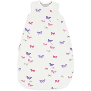 Woolino Merino Wool and Organic Cotton Sleep Bag - 4 Season Classic Sack for Baby and Toddler - Two-Way Zipper - 18-36 Months - Butterfly