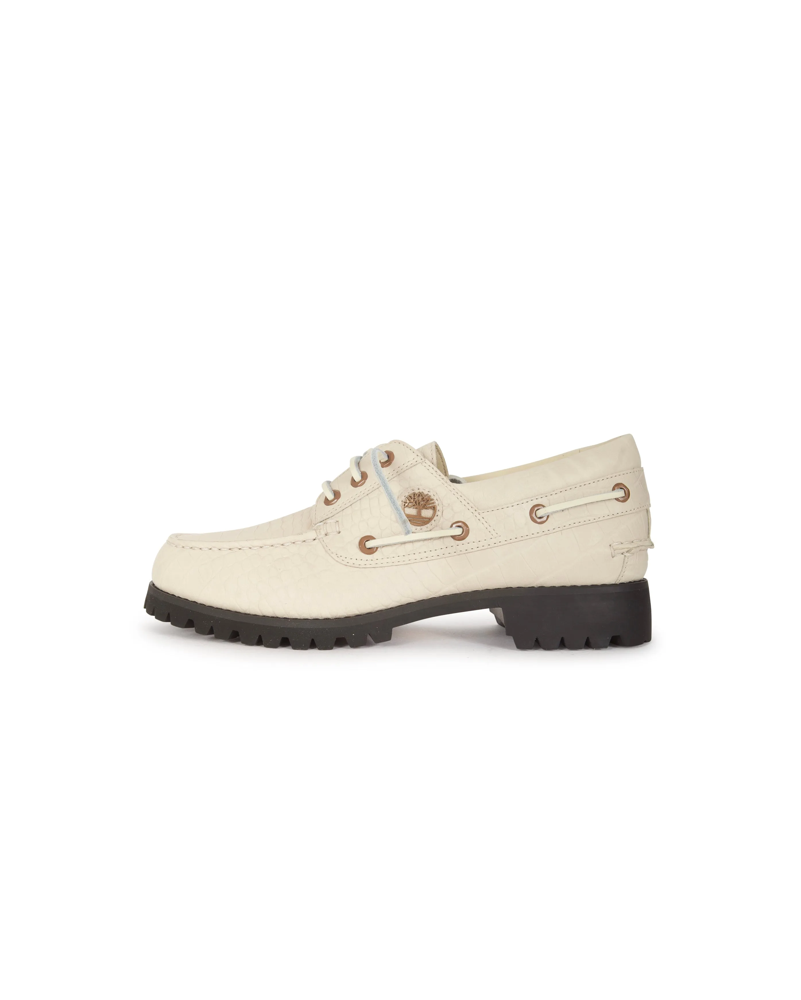 X VIBRAM Boat Shoe Light Beige