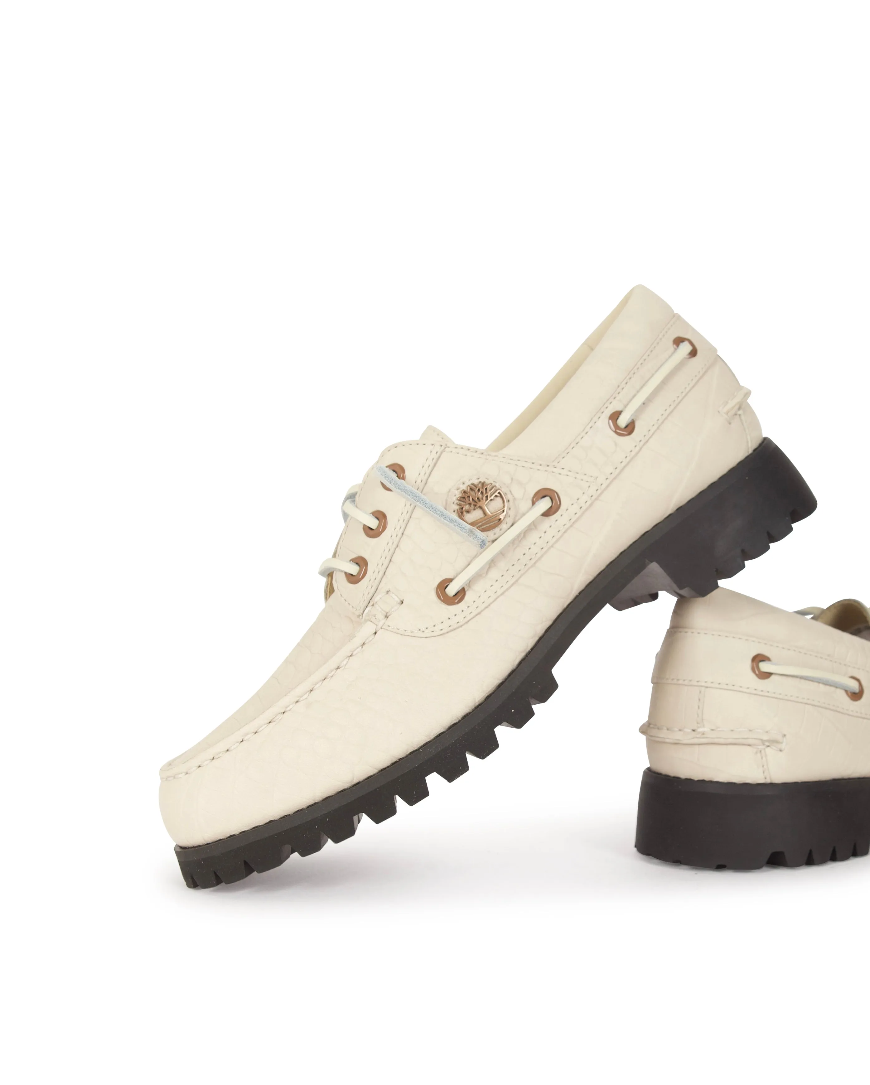 X VIBRAM Boat Shoe Light Beige