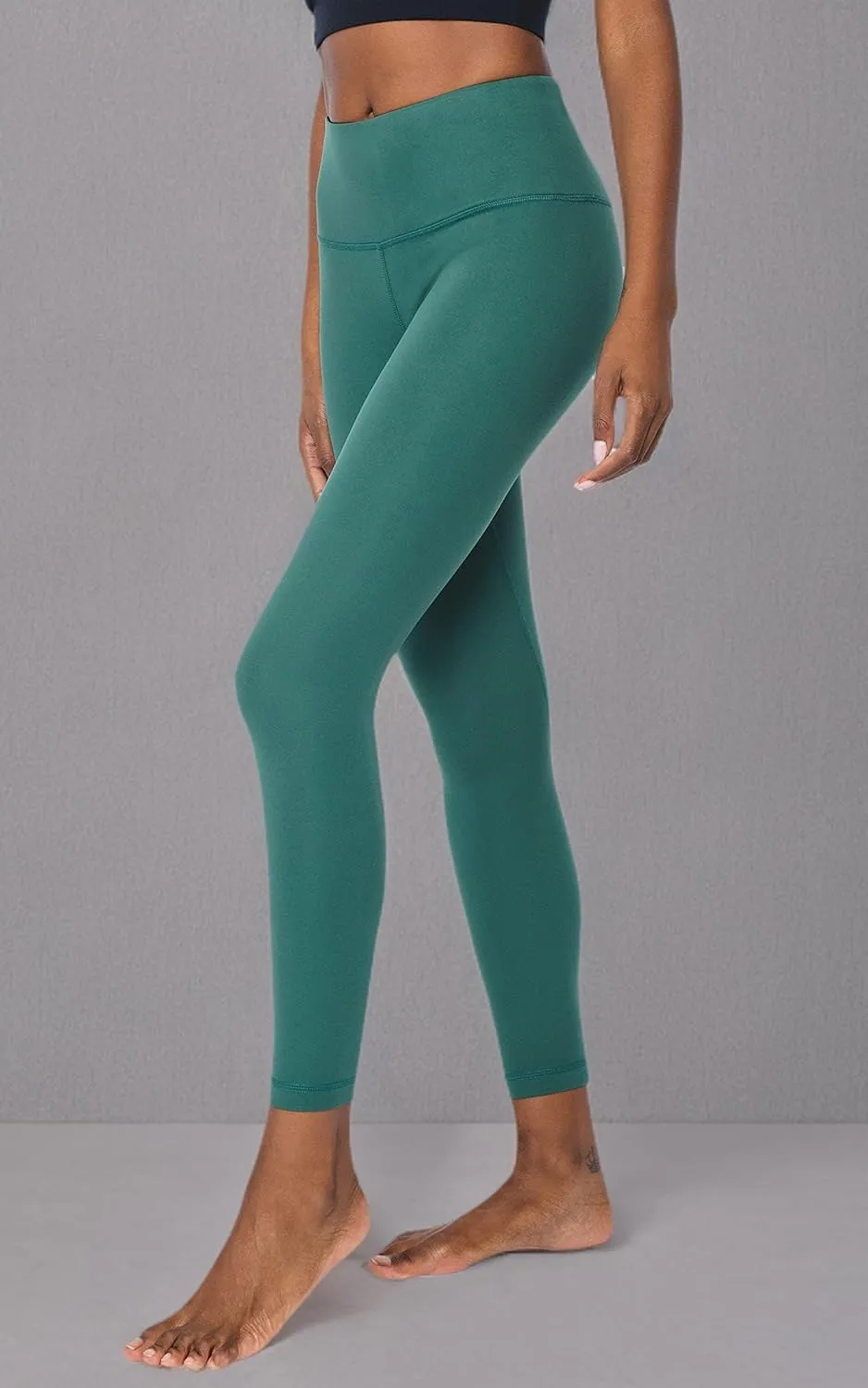 Yogalicious High Waist Ankle Legging Squat Proof Criss Cross V-Back Pant