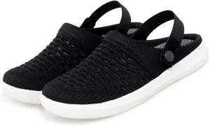ZWRXW Women's Men's Garden Clogs Shoes Unisex Slip-On Outdoor Beach Slippers Lightweight Breathable Mesh Walking Mules Comfortable Anti-Slip Casual Slipper Pool Water Shoes Home Slippers Footwear