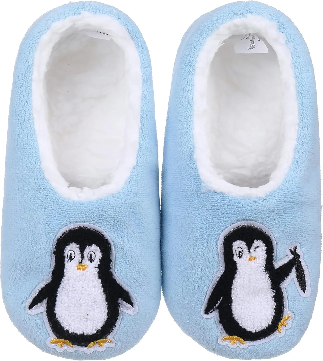 ZYZX Animal Slipper Socks for Women with Grippers Winter Warm Soft Funny Cute Slippers Non Slip Fleece Lining Indoor Fuzzy Socks Gifts Slippers